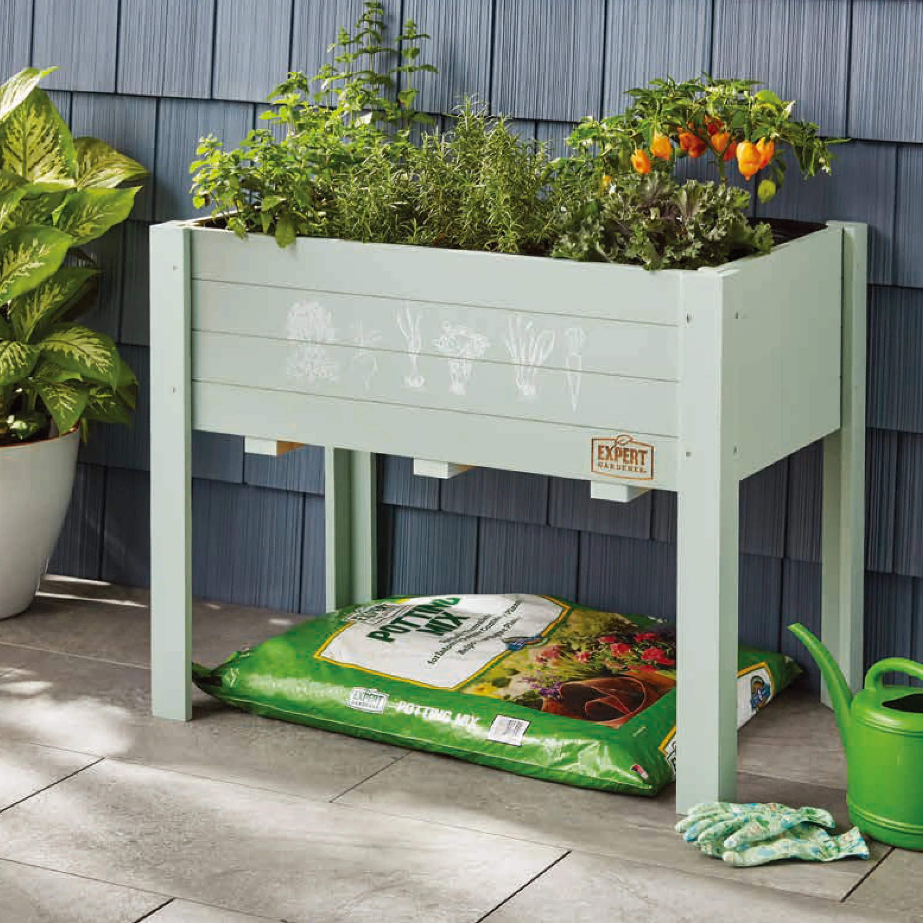 Kids Elevated Garden Bed. 2.5 ft L x 1.5 ft W x 2 ft H