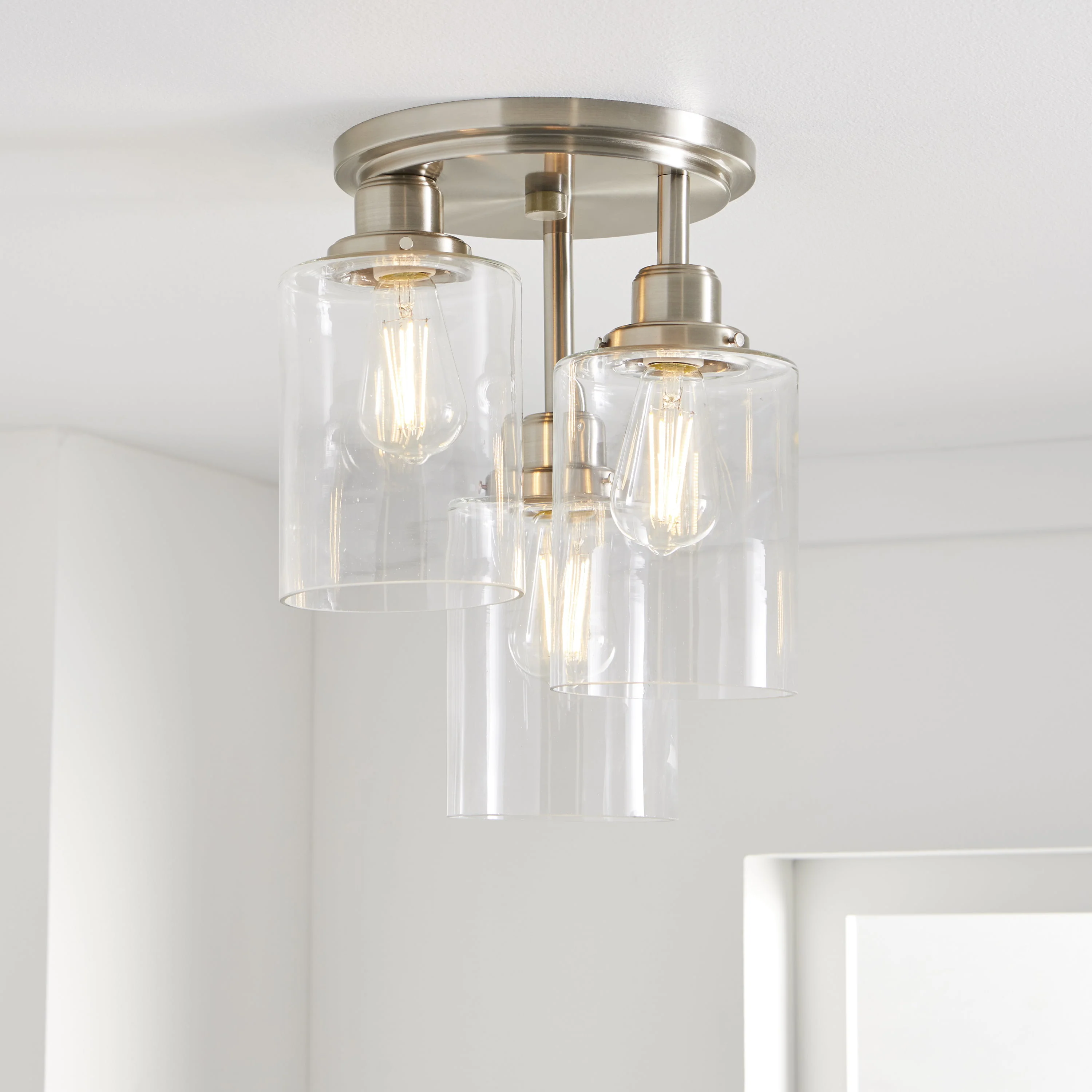 3 Tier Ceiling Light with 3Pcs Light Bulbs