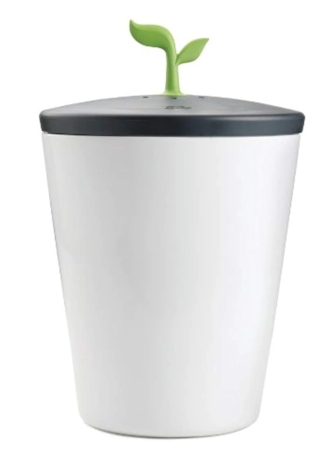 Counter Compost Bin Black White 3.3 liter