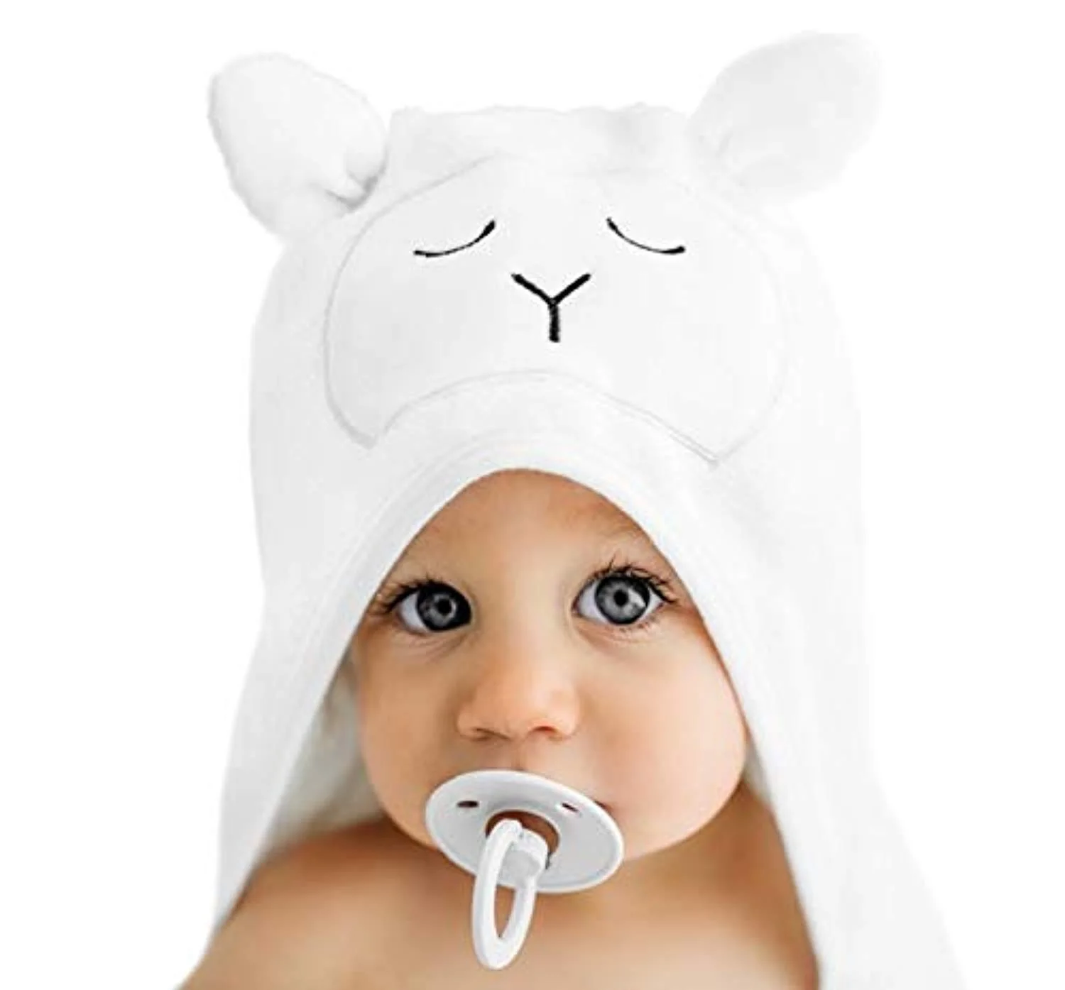 Premium Organic Hooded Baby Towel and Washcloth Gift Set