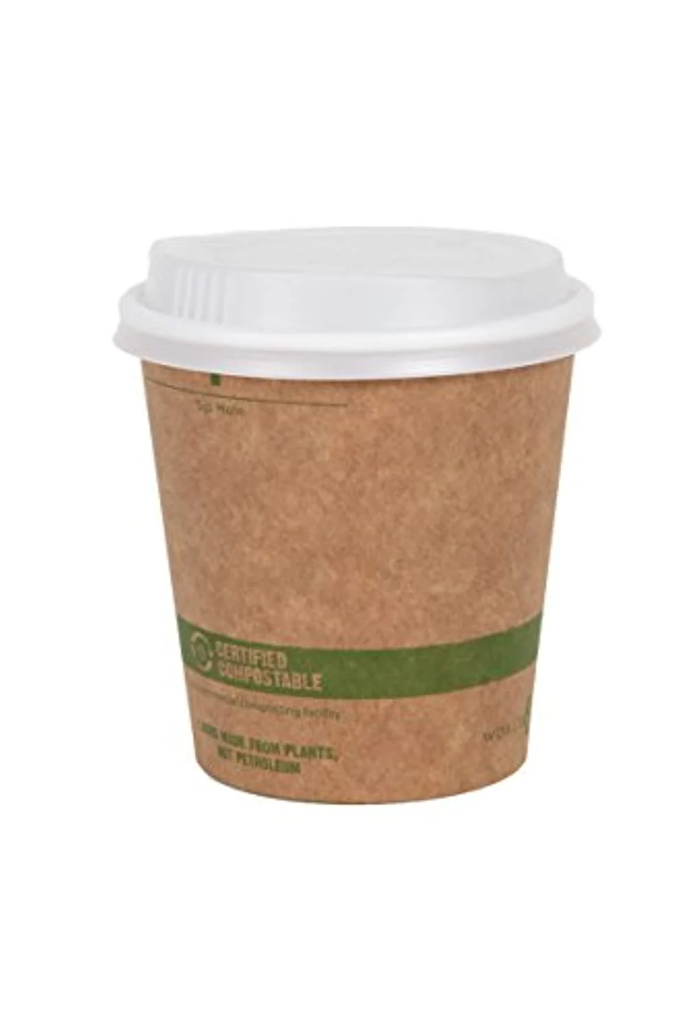 12 Ounce Kraft Coffee Hot Cup and Lid Combo. 50 Pack