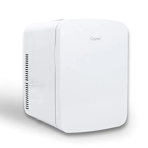 Mini Fridge Cooler and Warmer. for Skincare. Cosmetics. Breast Milk. Medications. 100% Freon-Free & Eco Friendly 15 Liter. Pearl White
