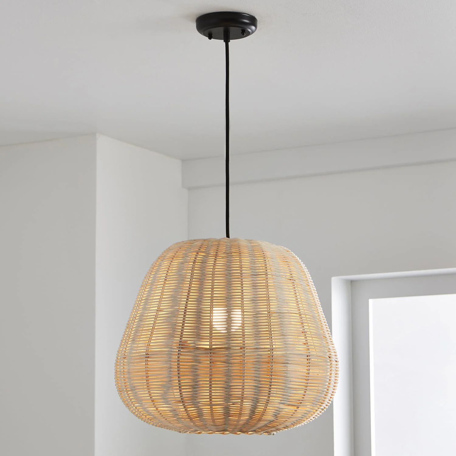 Nature Woven Pendant Light. Includes 1 Pcs LED Light Bulb