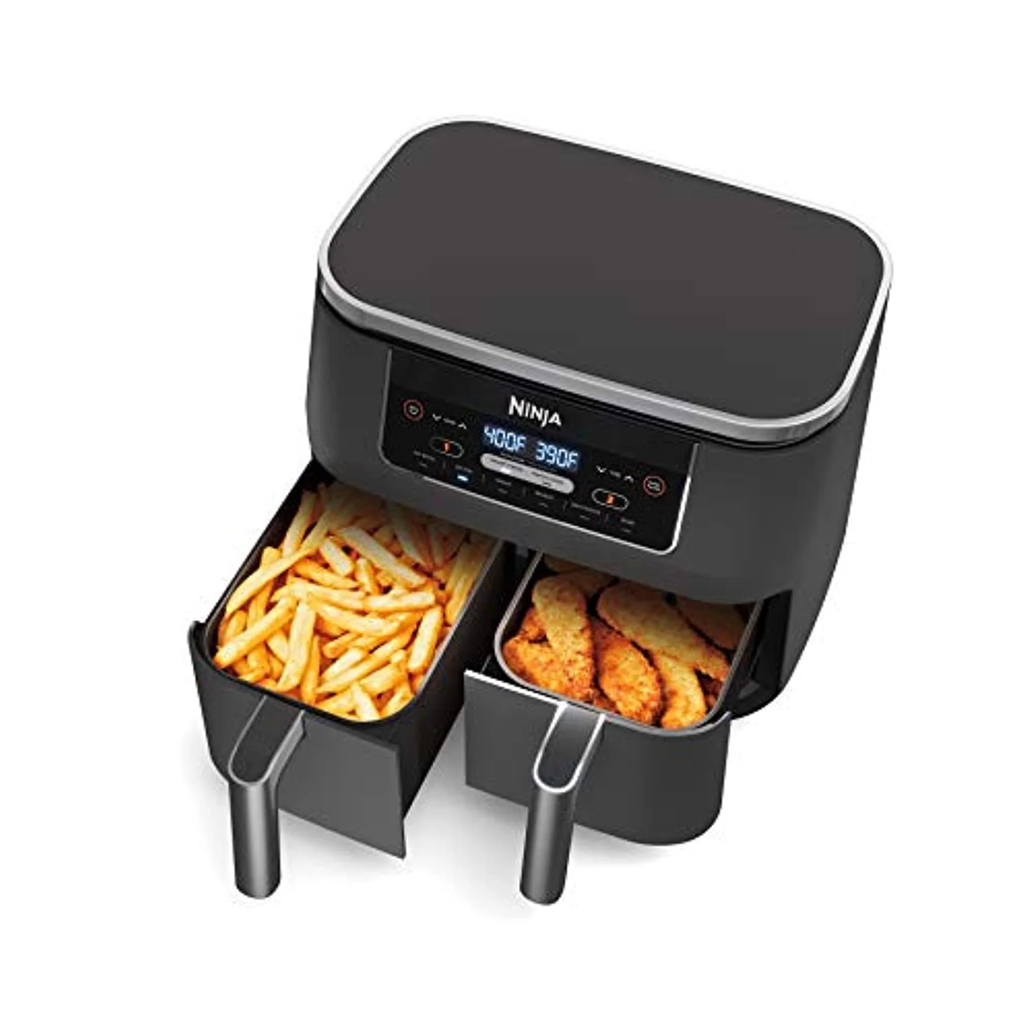 6-in-1 2-Basket Air Fryer with DualZone Technology. 8-Quart Capacity