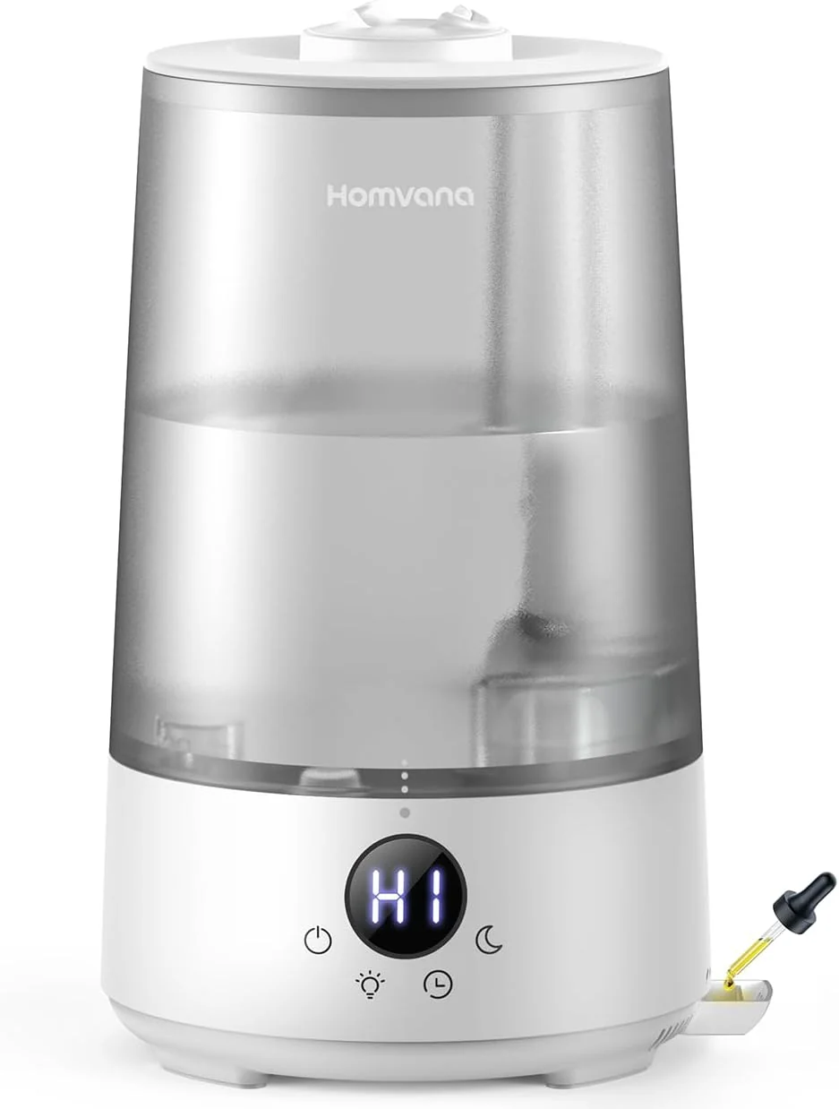 Small Humidifiers for Baby Bedroom. Cool Mist Top-Fill 3.6L 34H BPA FREE