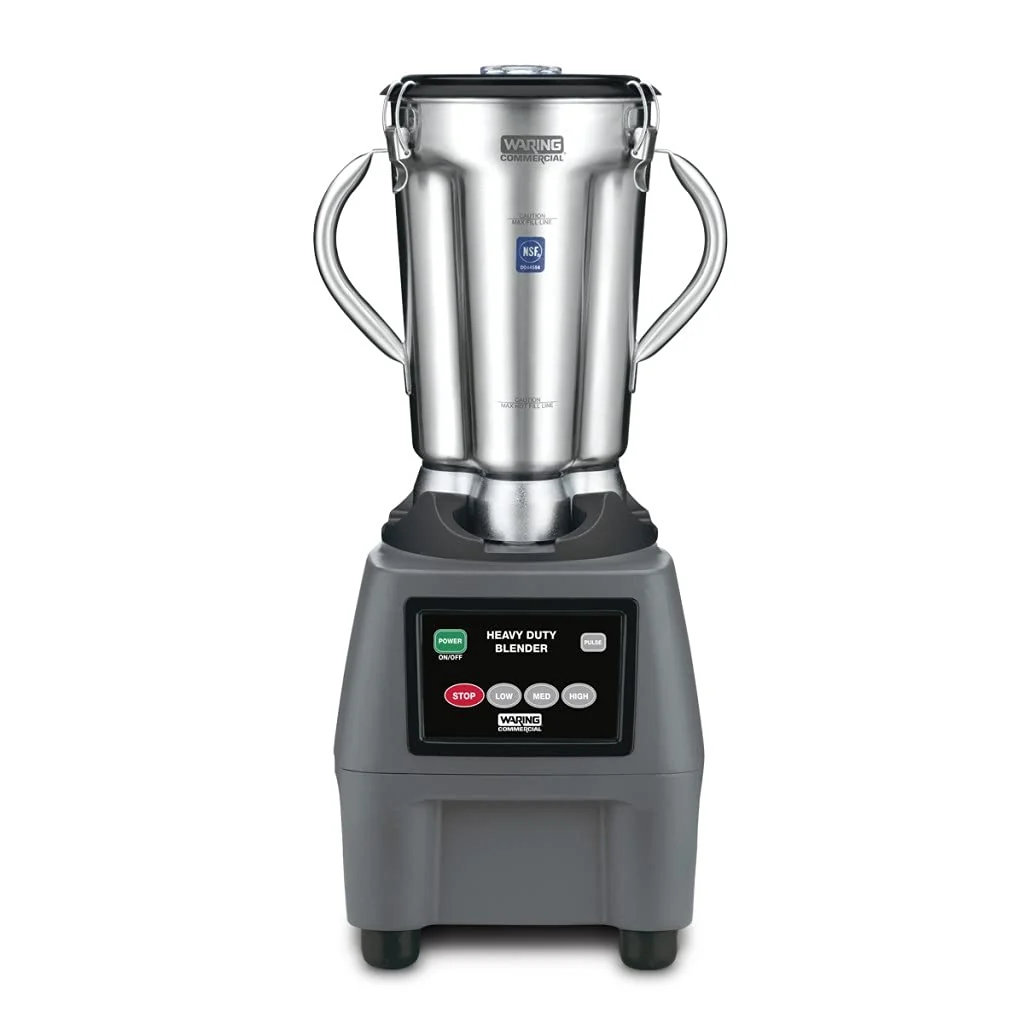 Commercial Ultra Heavy Duty 3.75 Blender. Electric Touchpad Controls with Variable Speed. Stainless Steel 1 Gallon Container. 120V. 5-15 Phase Plug