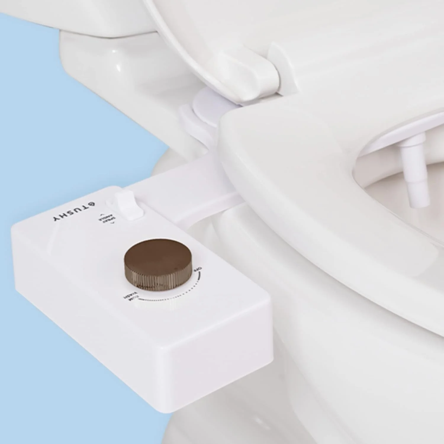 3.0 Bidet Toilet Seat Attachment - Non-Electric Self Cleaning Water Sprayer. Adjustable Water Pressure Nozzle. Angle Control. Easy Home Installation
