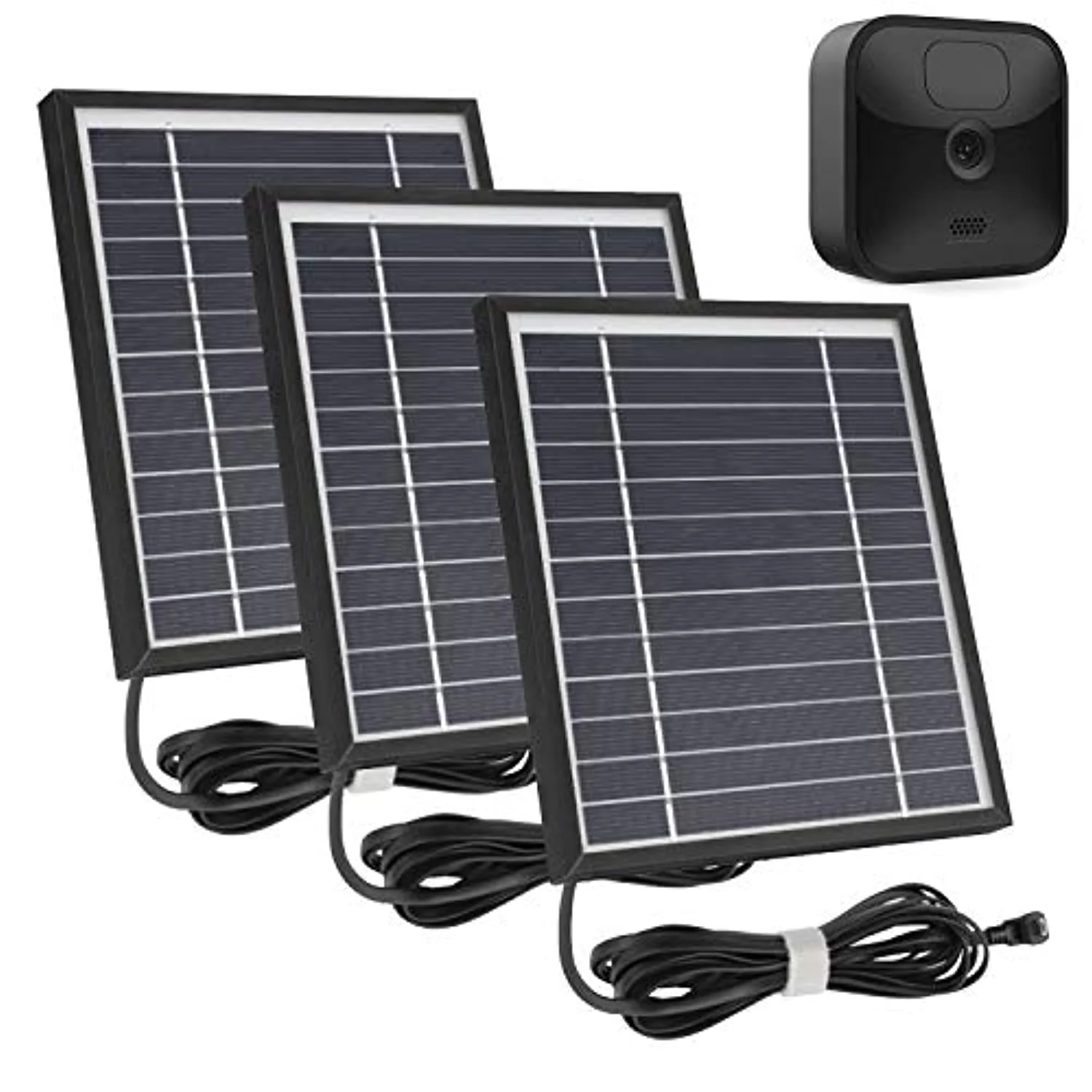 3 Pack Solar Panel Works for Blink Outdoor Camera. 11.8Ft Outdoor Power Charging Cable and Adjustable Mount Weatherproof