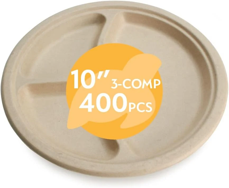 Earth's Natural Alternative Eco-Friendly. Compostable Plant Fiber Plate