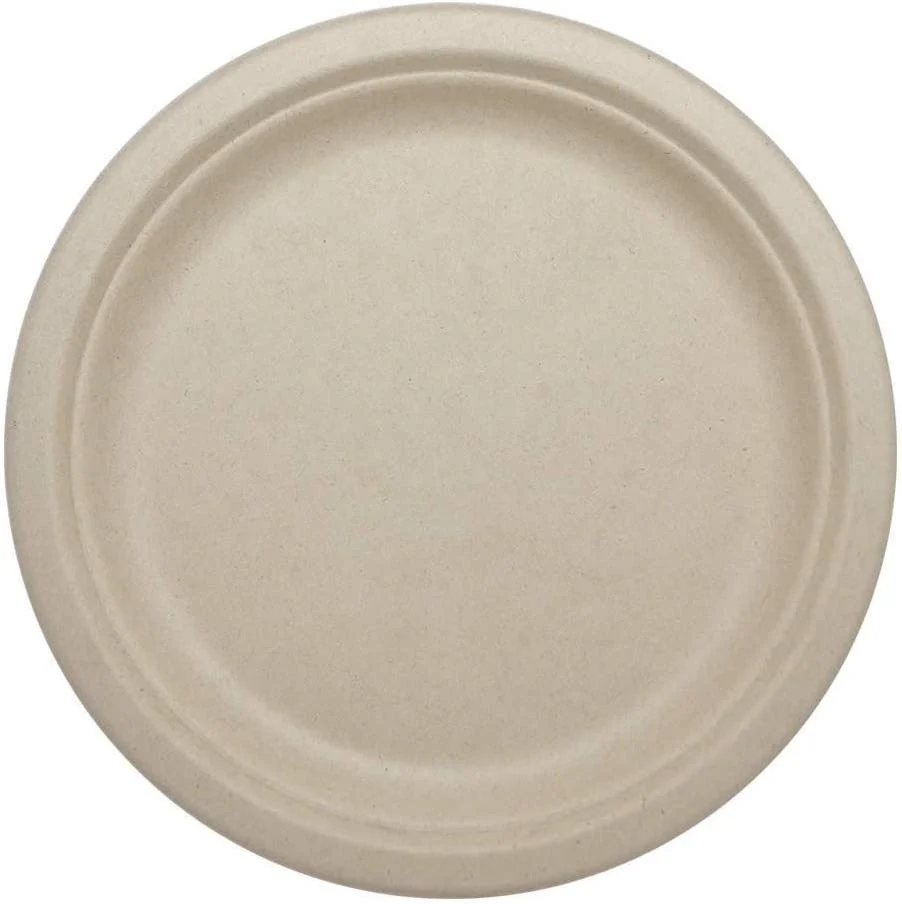 100% Compostable Plates Made from Unbleached Plant Fiber. 9 Plates. Pack of 1000