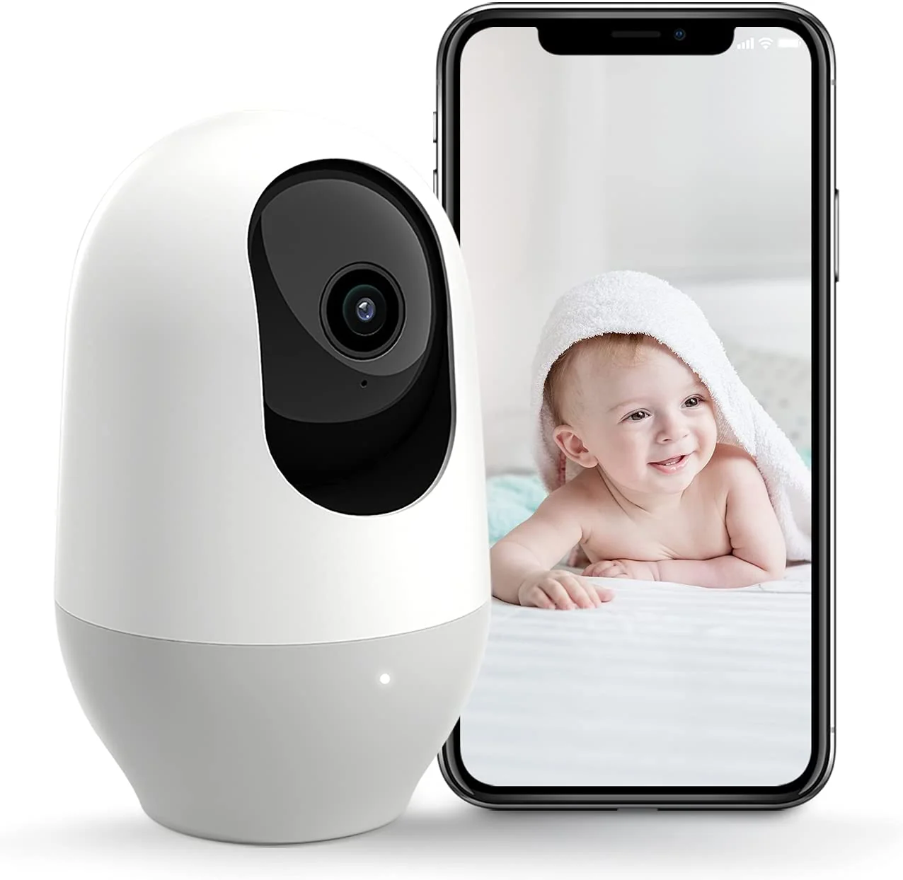 Baby Monitor. 360-degree 1080P Wireless IP Camera. Motion Tracking. Super IR Night Vision. Works with Alexa. Two-Way Audio. Motion & Sound Detection