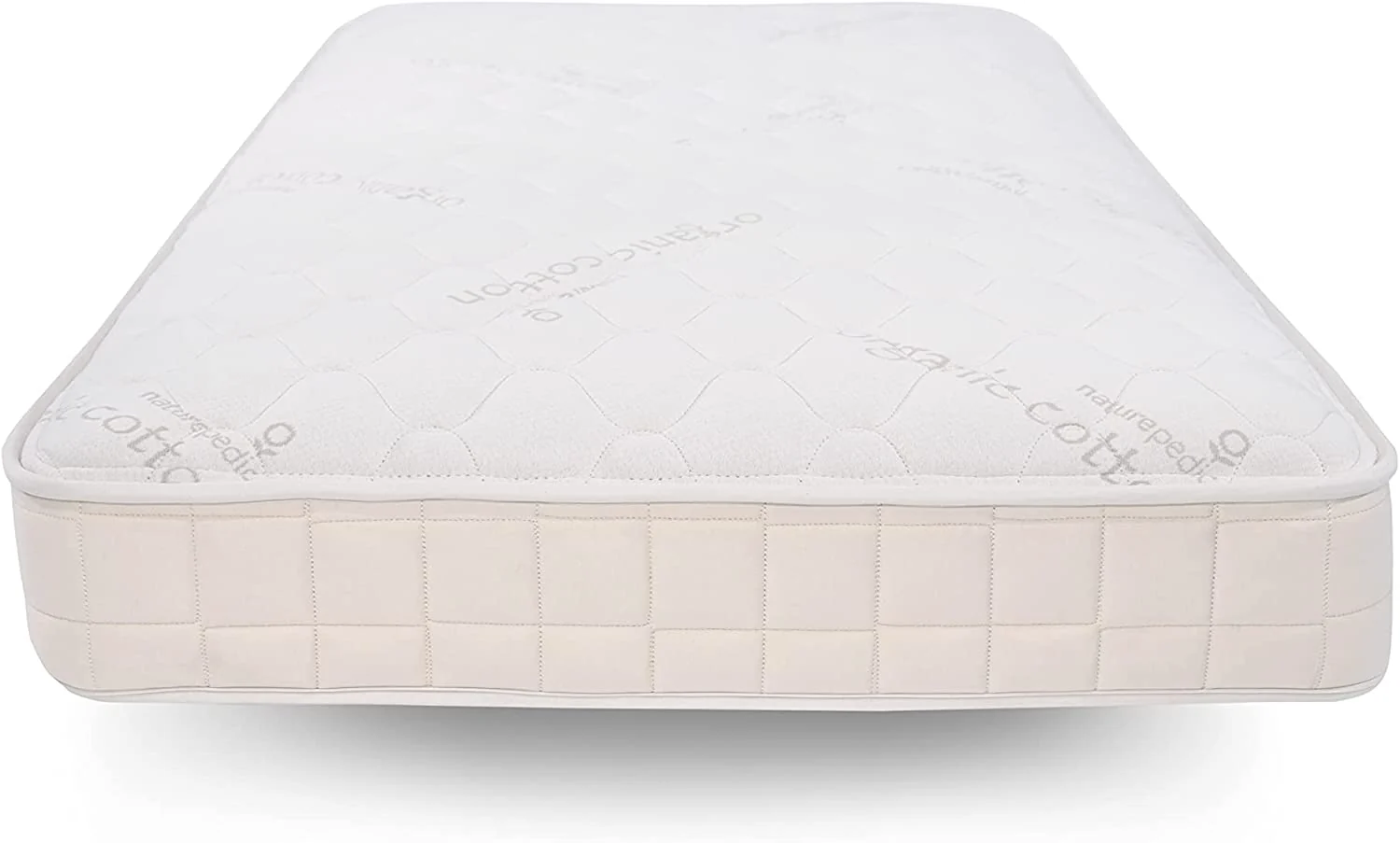 2-in-1 Organic Kids Mattress. Natural Mattress with Quilted Top and Waterproof Layer. Non-Toxic