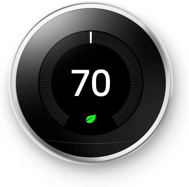 Programmable Smart Thermostat for Home - 3rd Generation Nest Thermostat - Works with Alexa