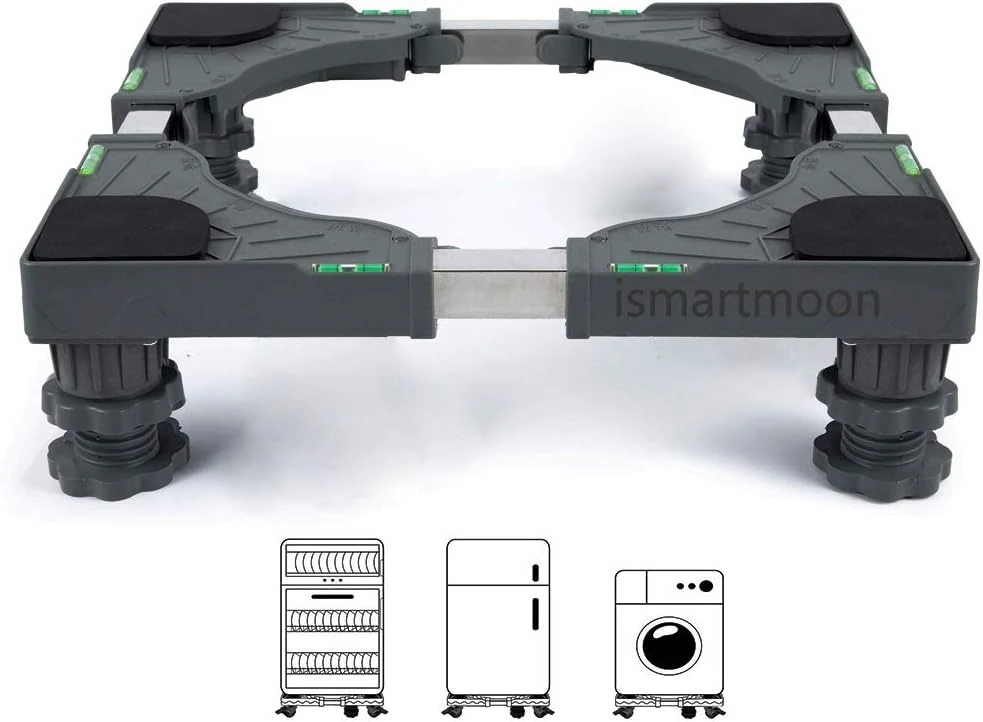 Universal Mobile Base. Fridge Dryer. Washing Machine Refrigerator Stand with 4 Strong Feet Multi-Functional Adjustable Base
