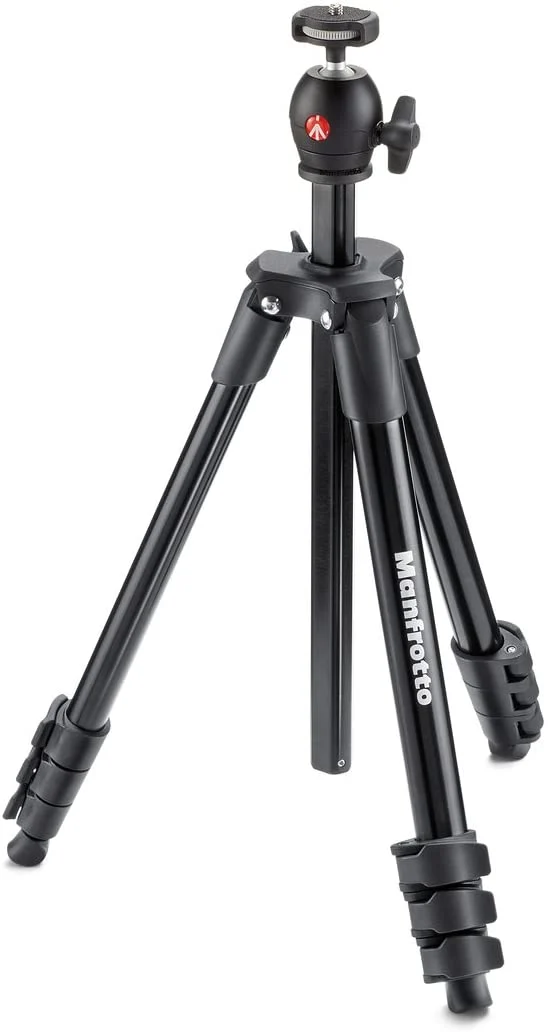 Compact Light Aluminum 4-Section Tripod