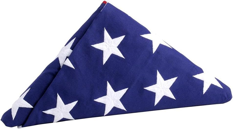 Official US Flag - 5x9.5 FT. Heavy Duty Cotton. Made in USA