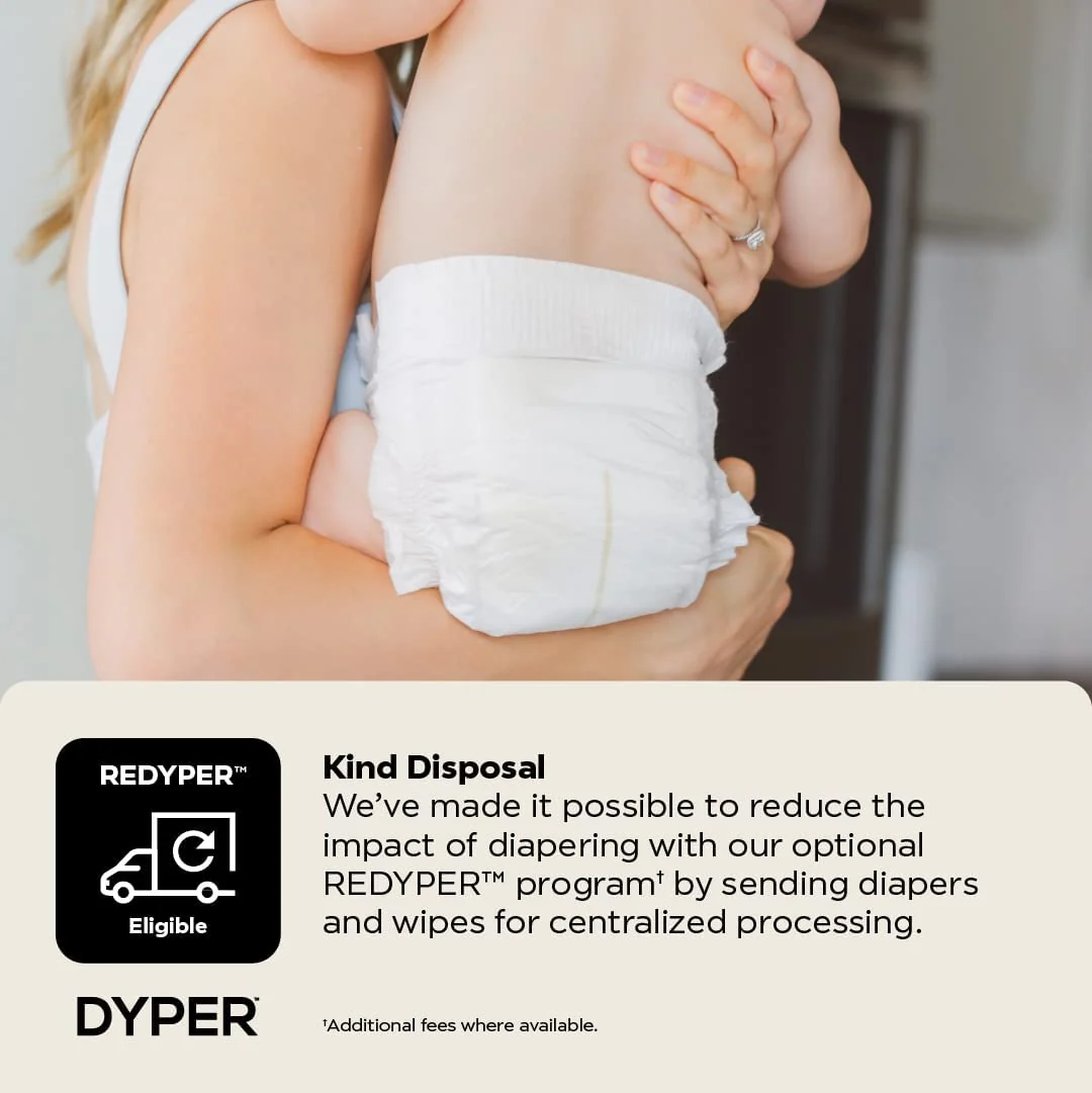 Bamboo Baby Diapers. Natural Ingredients. Cloth Alternative. Day & Overnight Plant-Based Eco-Friendly Hypoallergenic for Sensitive Newborn Skin