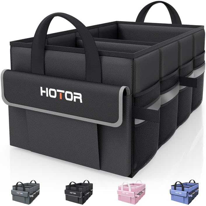Car Trunk Organizer with 5 Pockets. Foldable & Sturdy for SUVs. Sedans. and Vans