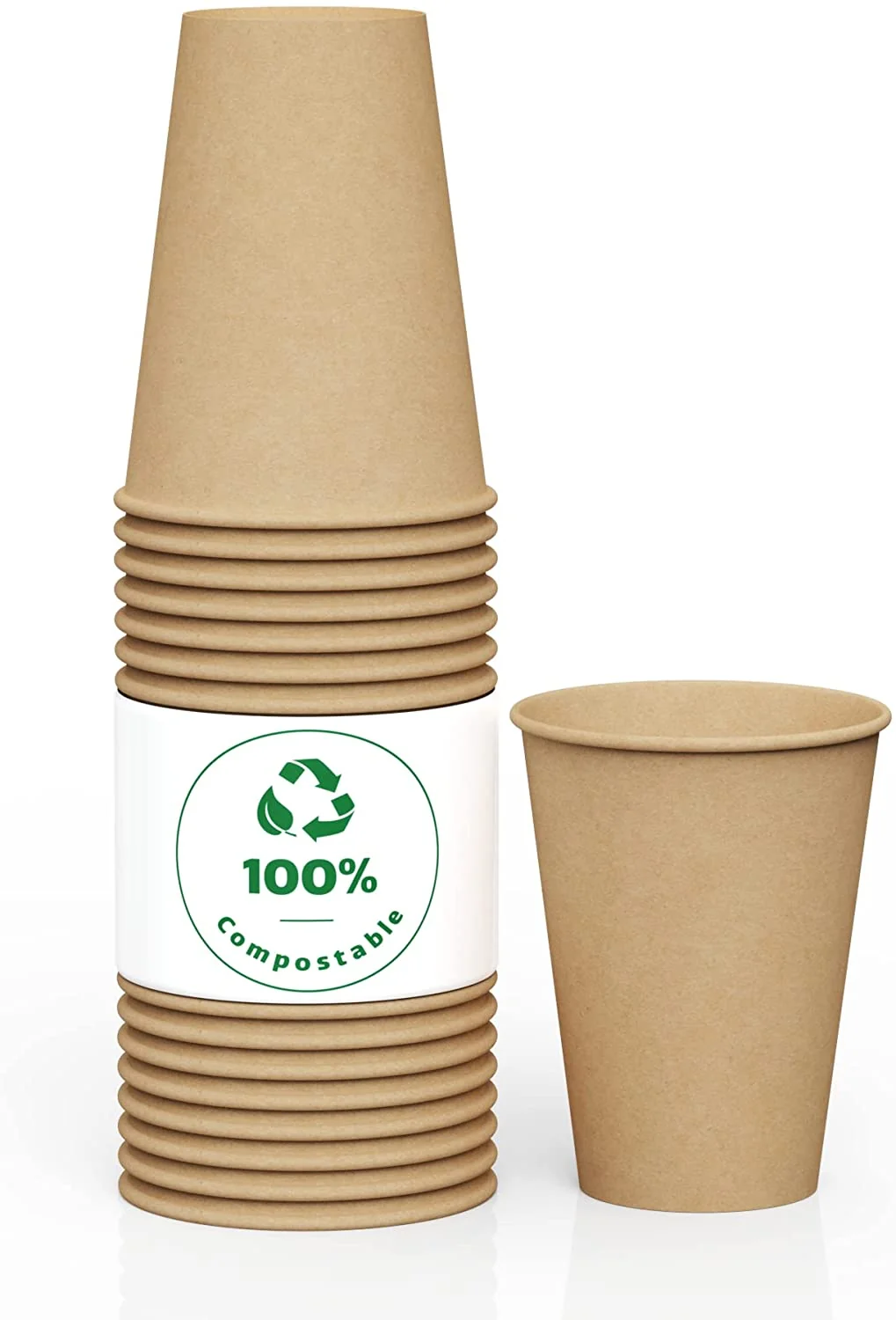 Eco-Friendly Biodegradable & Compostable Paper Coffee Hot Cups