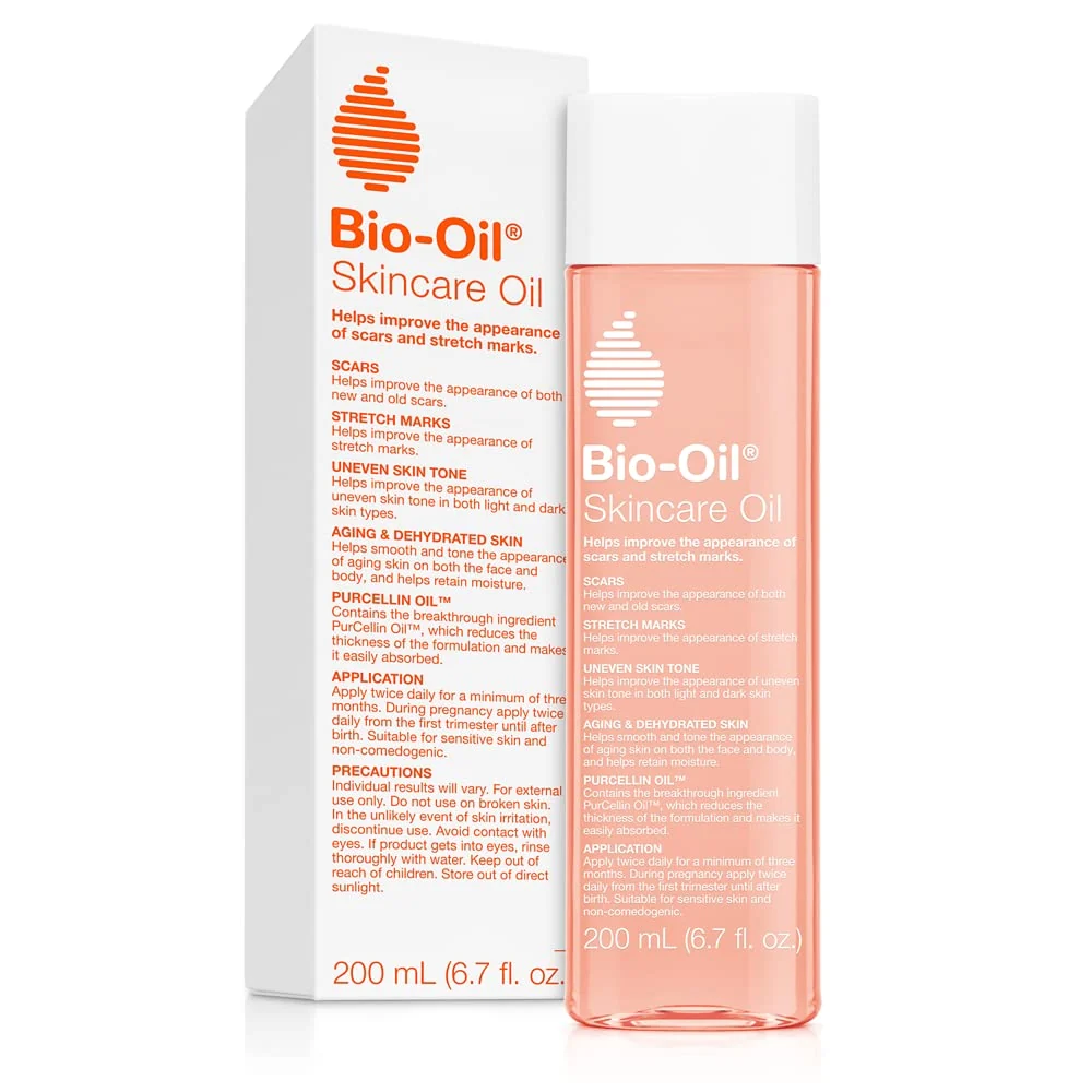 Skincare Oil. Body Oil for Scars and Stretchmarks. Dermatologist Recommended. Non-Comedogenic. For All Skin Types. with Vitamin A. E. 6.7 Fl Oz
