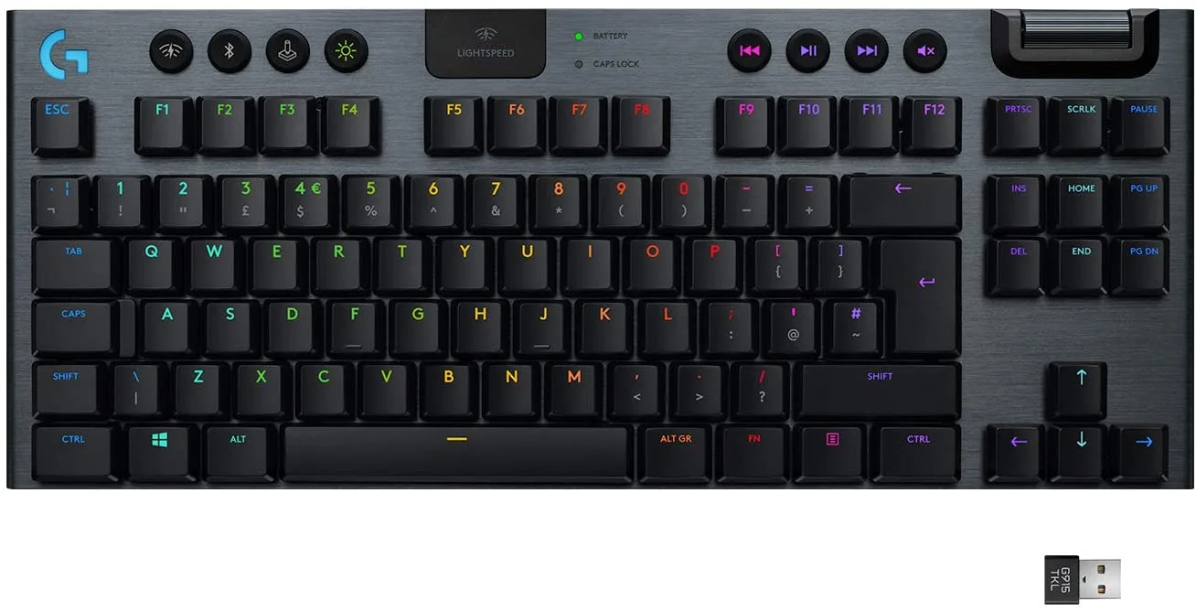 Lightspeed Wireless RGB Mechanical Gaming Keyboard. Low Profile Switch Options. Lightsync RGB. Advanced Wireless and Bluetooth Support