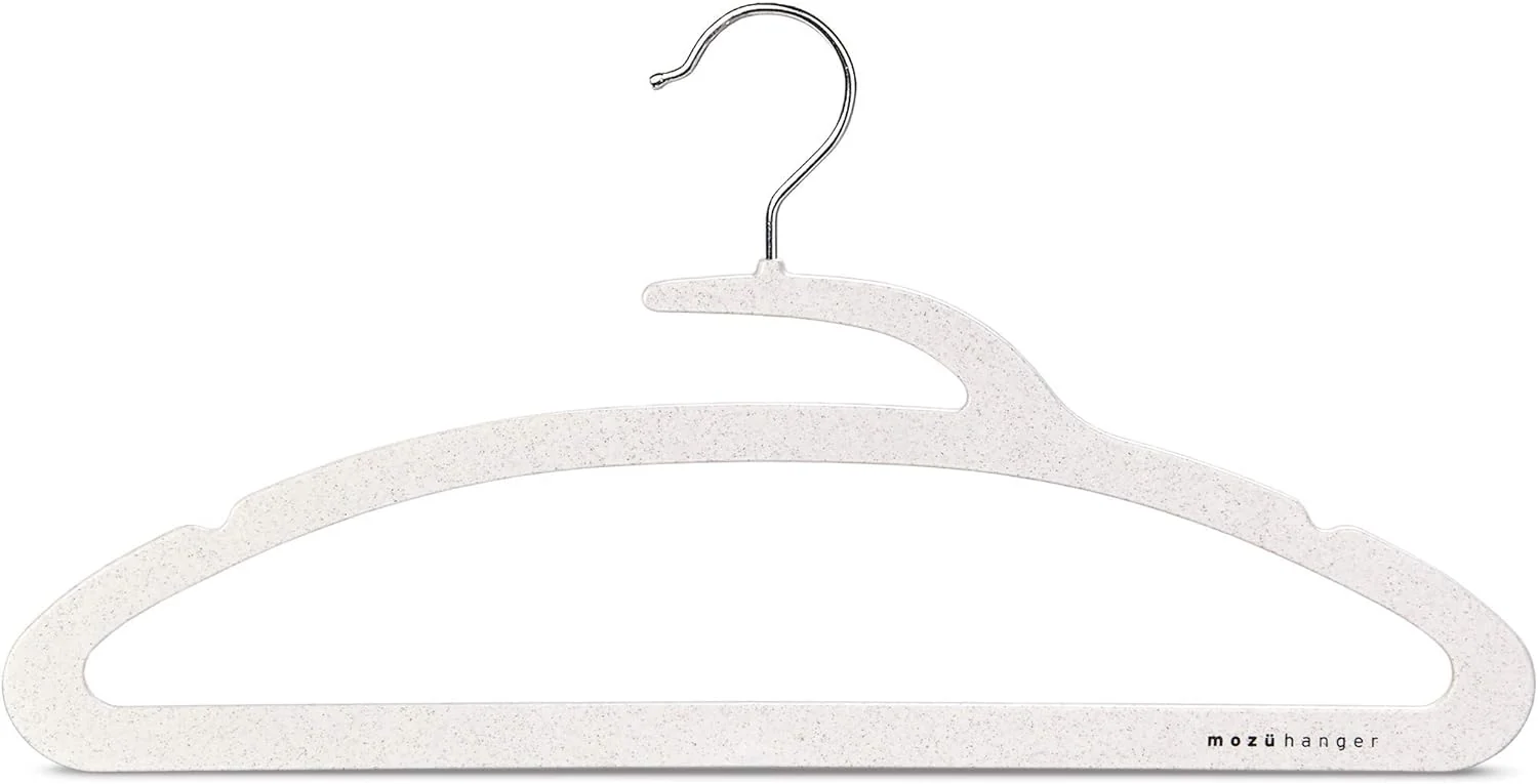 Eco-Friendly Wheat Straw Hangers 40-Pack