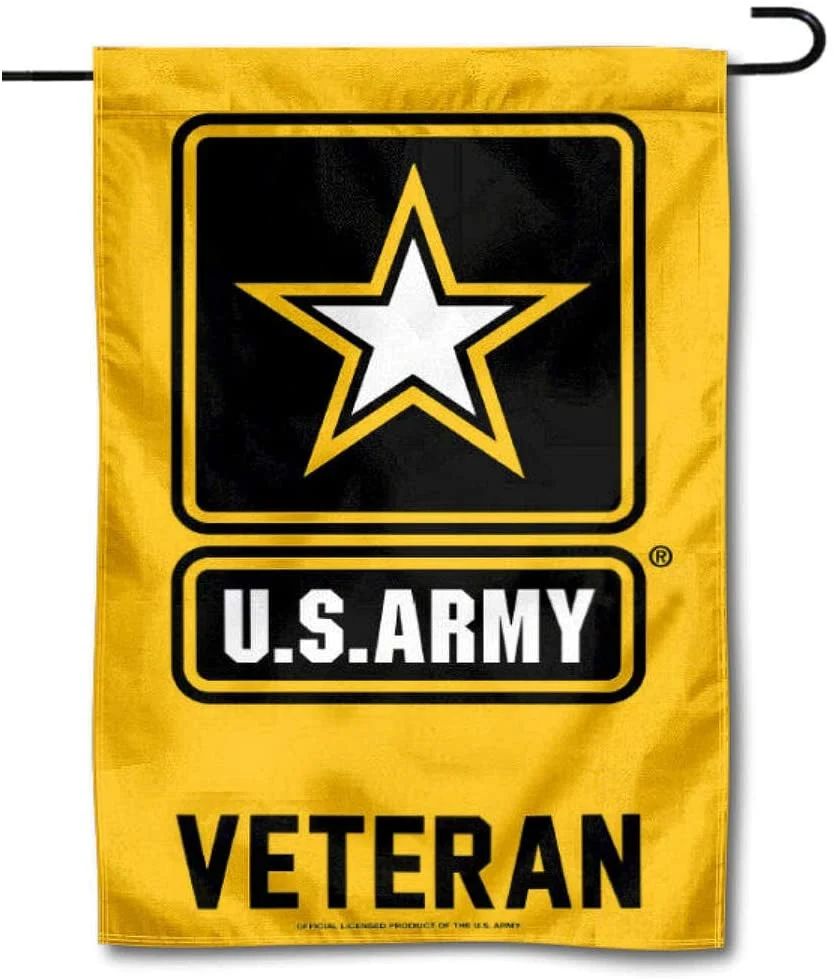 US Army Veteran Garden Flag. Made in USA 2 Pcs
