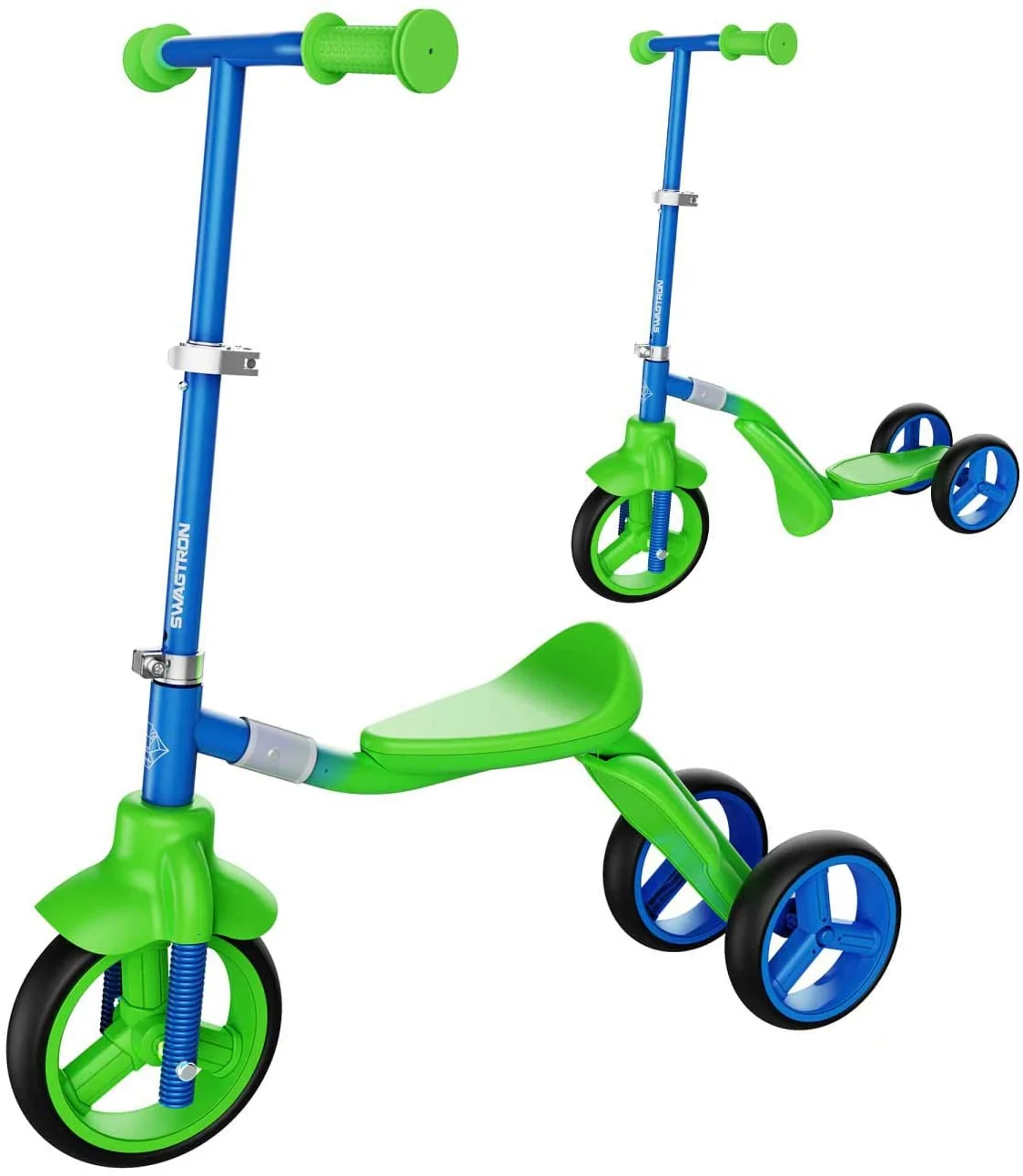 3 Wheel Scooter & Ride-On Balance Trike 2-in-1 Adjustable for 2. 3. 4. 5 Year Old Boy or Girl Transforms in Seconds