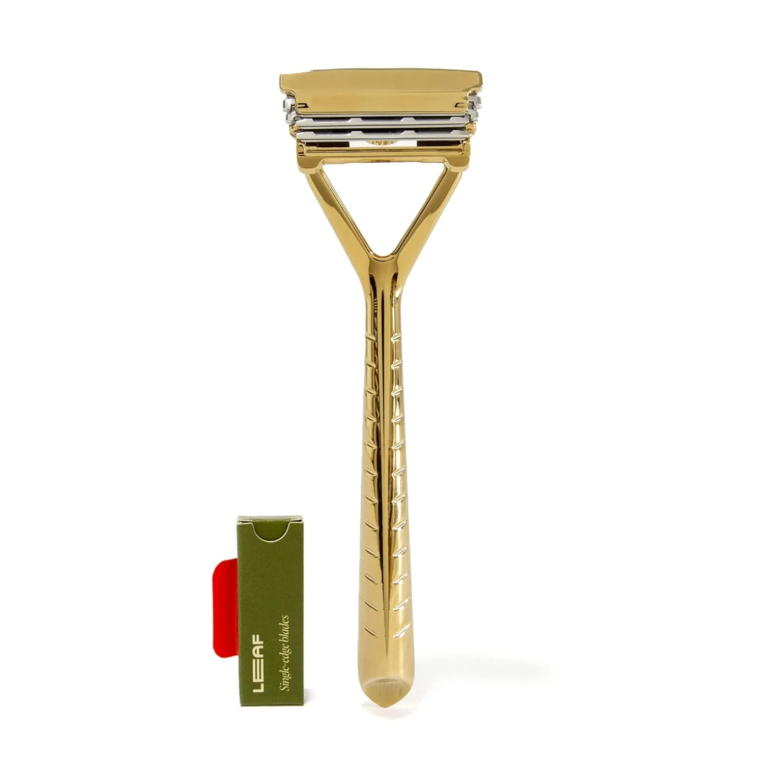 Leaf Razor. Eco-Friendly Razor for Women & Men. Multi-Blade. Pivoting Head Razor with Stainless Steel Blades