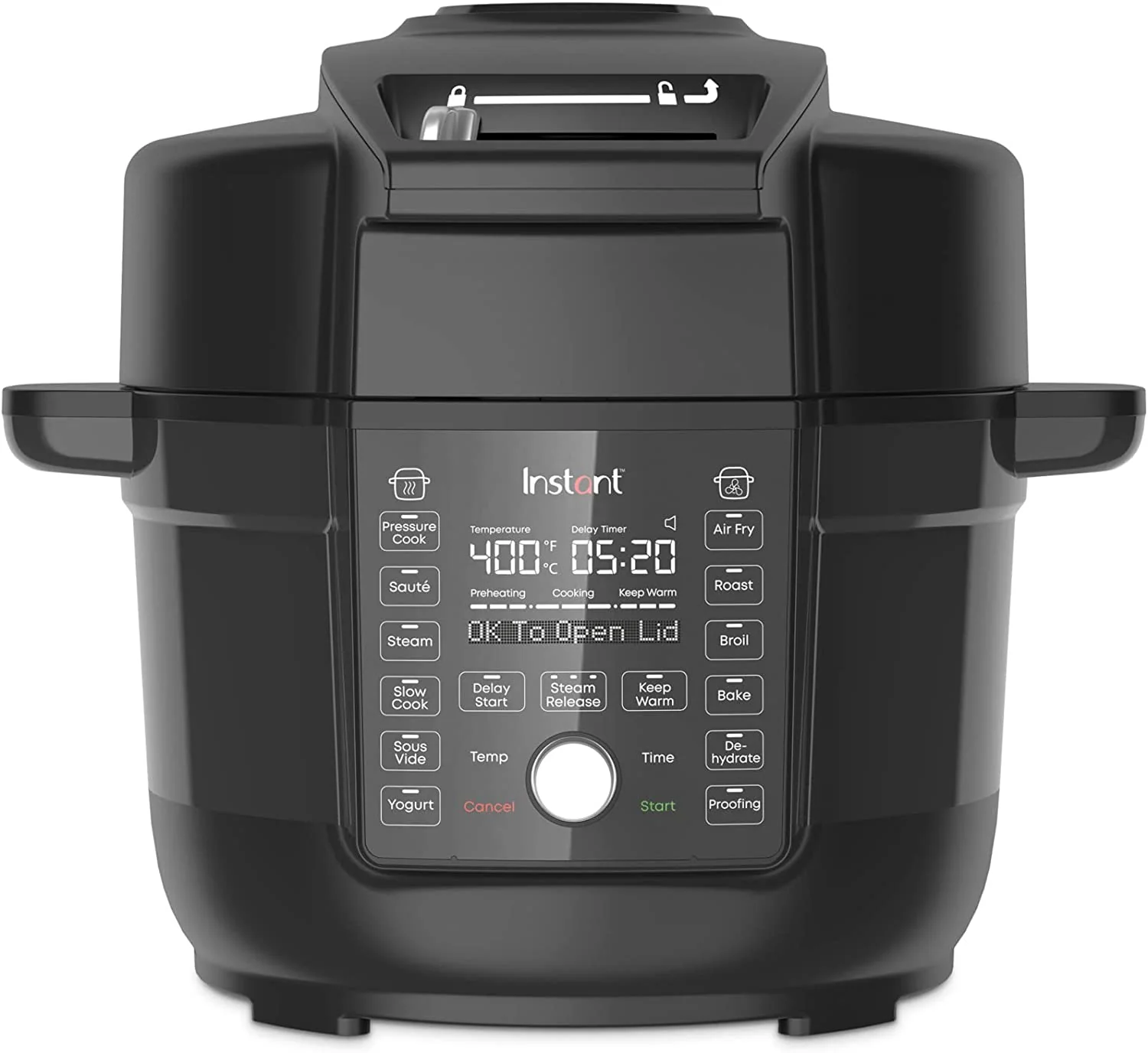 10 in 1 Pressure Cooker. Slow Cooker. Rice/Grain Cooker. Steamer. Sauté. Sous Vide. Yogurt Maker. Sterilizer. and Warmer. Black. 6 Quart
