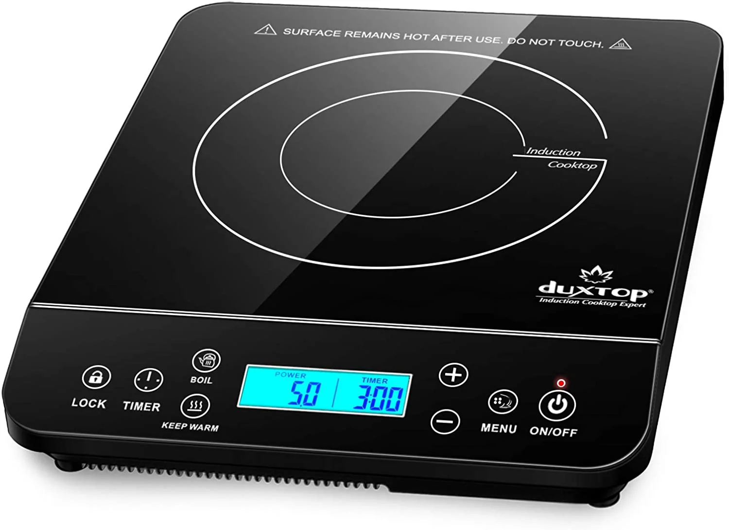Portable Induction Cooktop. Countertop Burner Induction Hot Plate with LCD Sensor Touch 1800 Watts