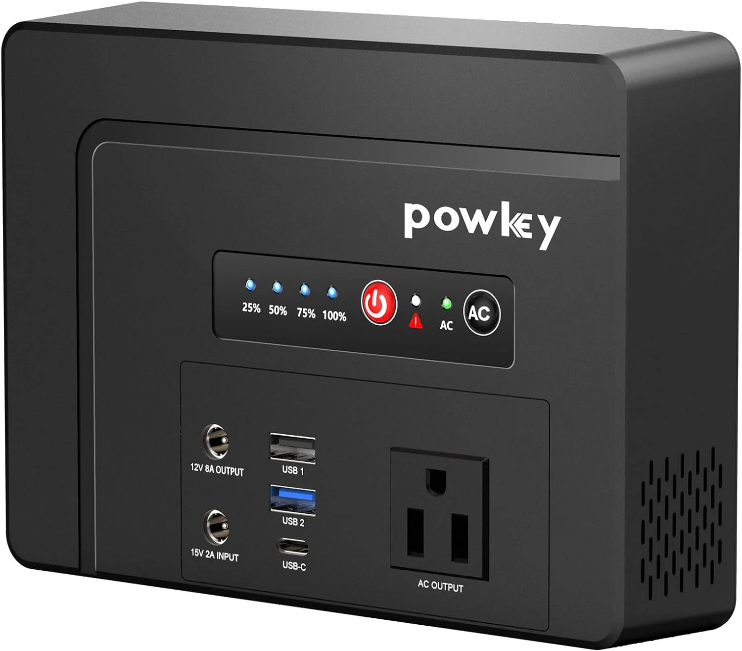 Portable Power Bank with AC Outlet. Rechargeable Backup Lithium Battery. 110V Pure Sine Wave AC Outlet for Outdoor