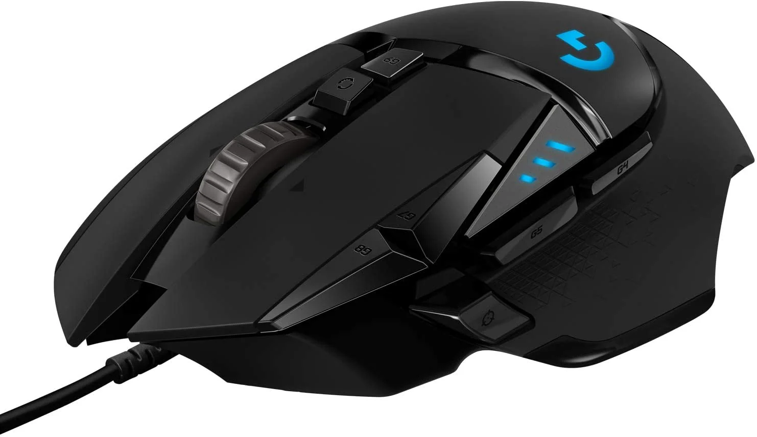 High Performance Wired Gaming Mouse. HERO 25K Sensor. 25.600 DPI. RGB. Adjustable Weights. 11 Programmable Buttons. On-Board Memory. PC / Mac