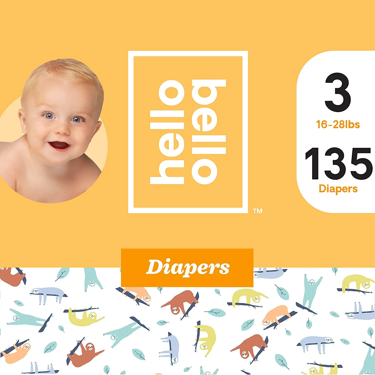 Baby Diapers. Affordable Hypoallergenic and Eco-Friendly Absorbent Diapers for Babies and Kids Size 3. 135 Count