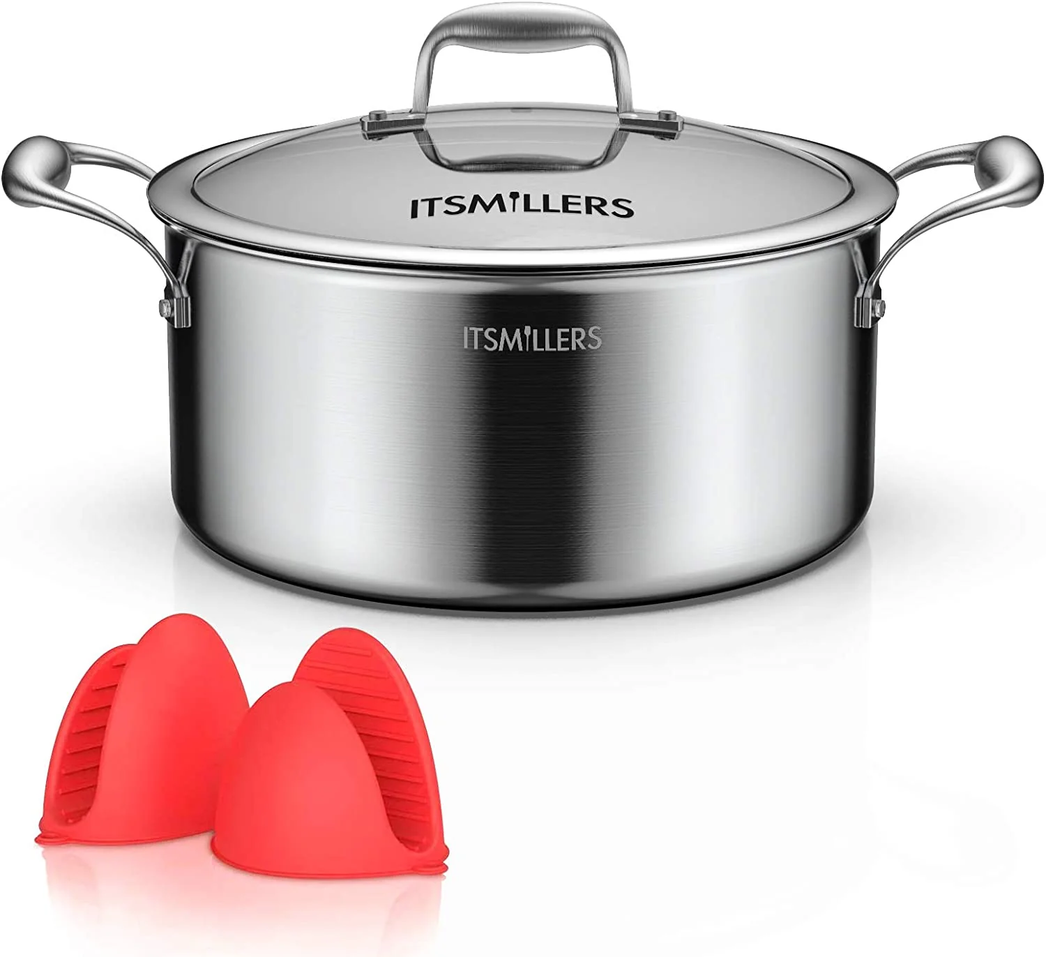 7 Qt Tri-ply Stainless Steel Stock Pot with Lid