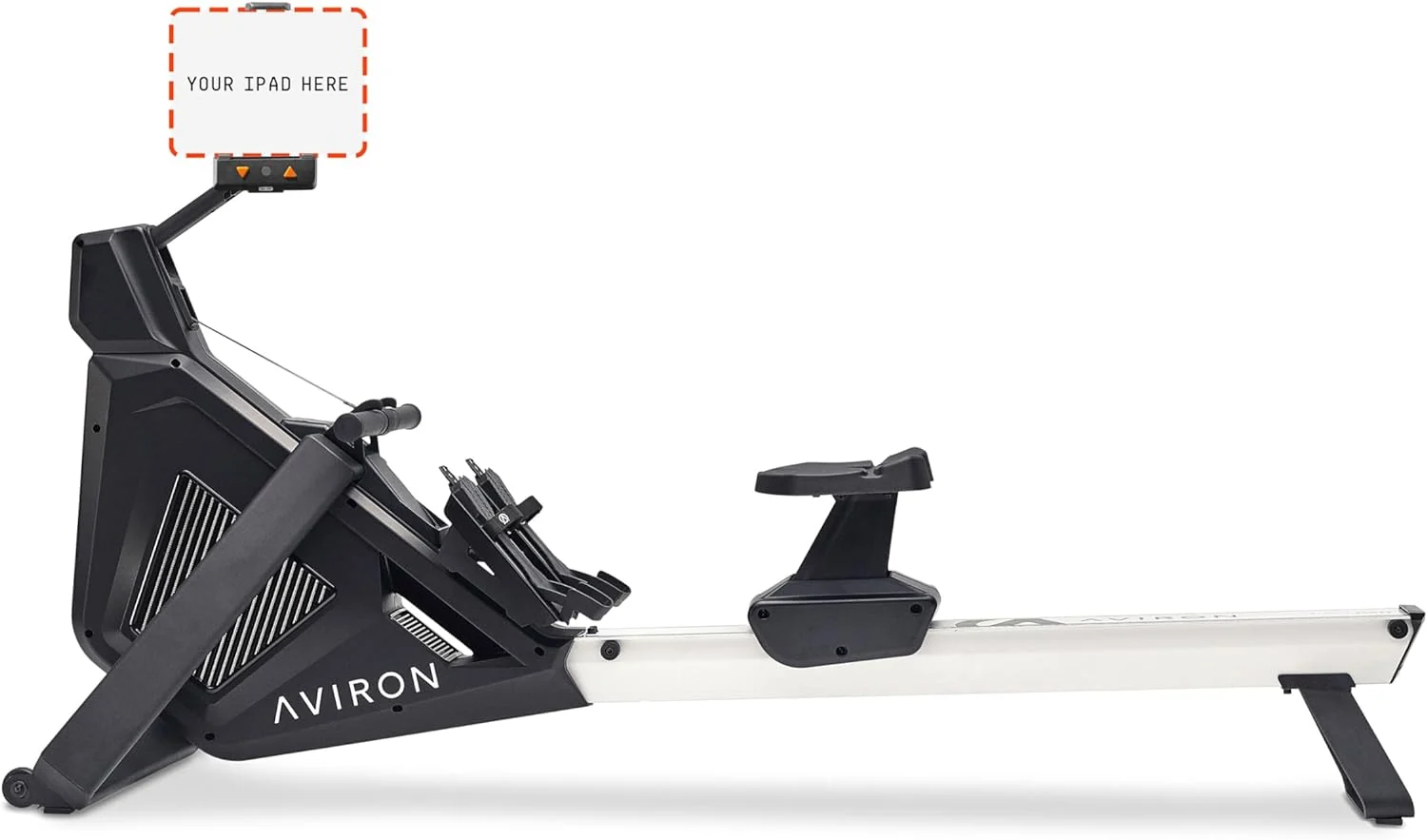 Rowing Machine with iPad Integration. Dual Air & Magnetic Resistance Up to 100 lbs