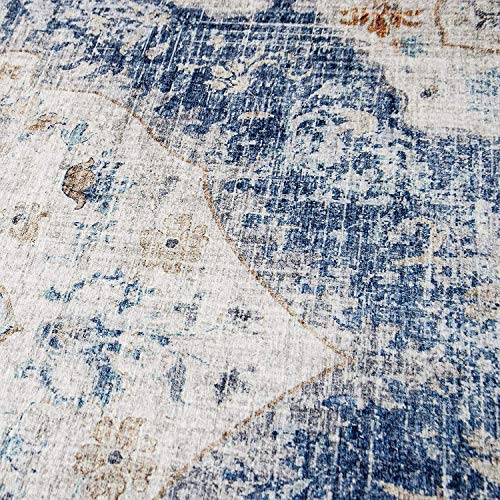 Machine Washable Rug - Stain Resistant. Non-Shed - Eco-Friendly. Non-Slip. Family & Pet Friendly - Made from Premium Recycled Fibers