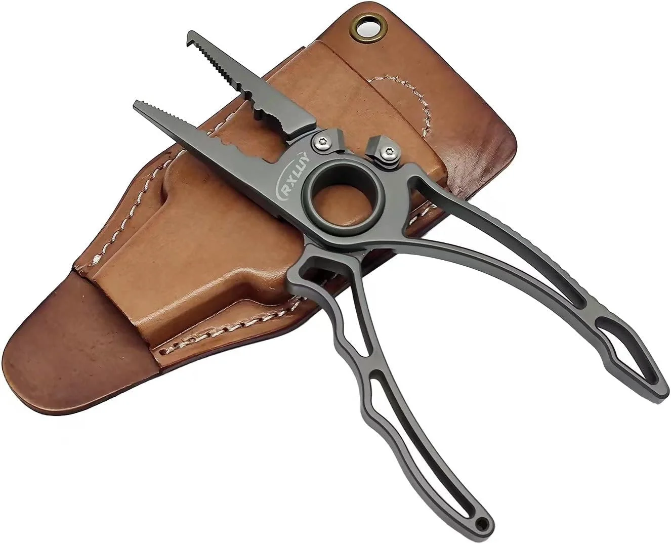 Fishing Pliers. Saltwater Fishing Gear. Tungsten Cutters. Split Ring Hook Remover. Knot Tying Tool with Lanyard