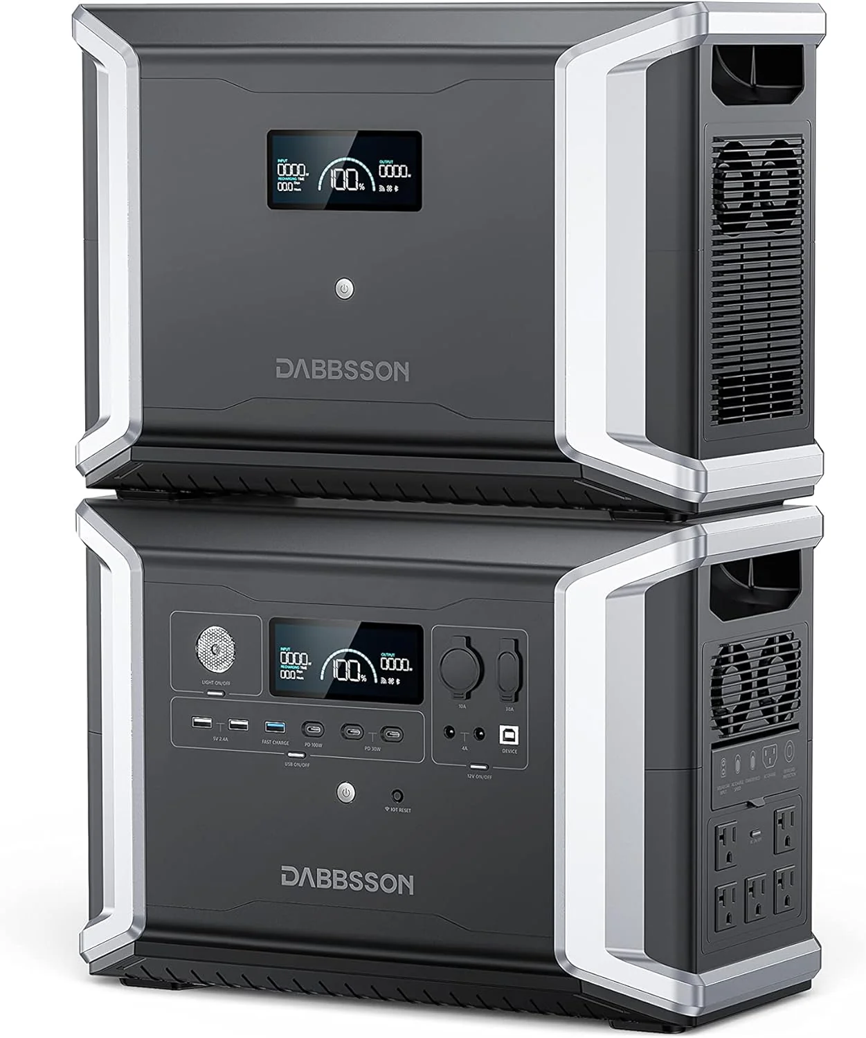 Portable Power Station. Battery Backup with 5 AC Outlets. Max 8330Wh. Ideal for Camping. Home. and RV Use