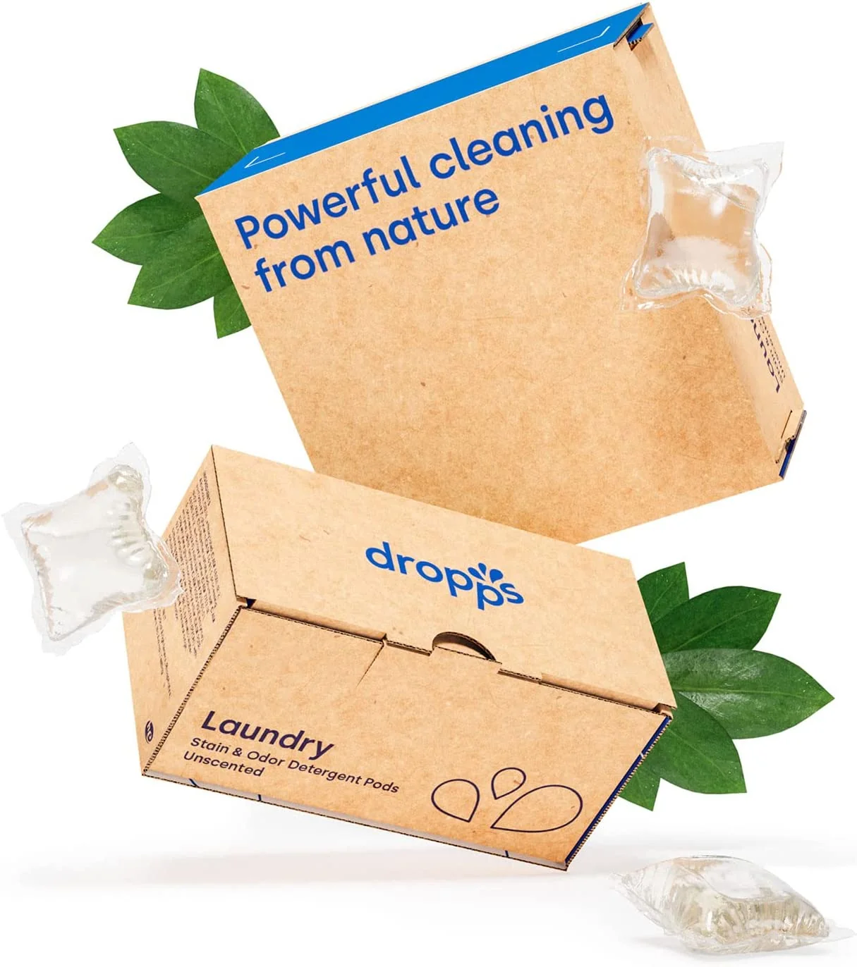 Laundry Detergent Pods. Natural Plant-Based Ingredients. Low Waste Packaging