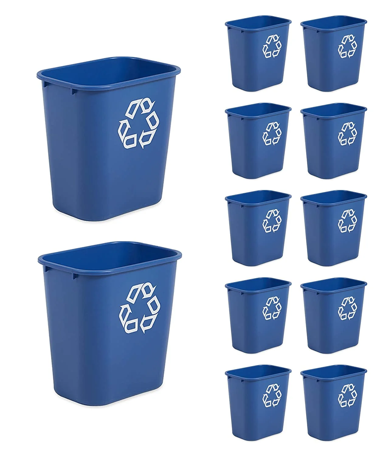 Deskside Recycling Can. Made in USA 10 Gallons