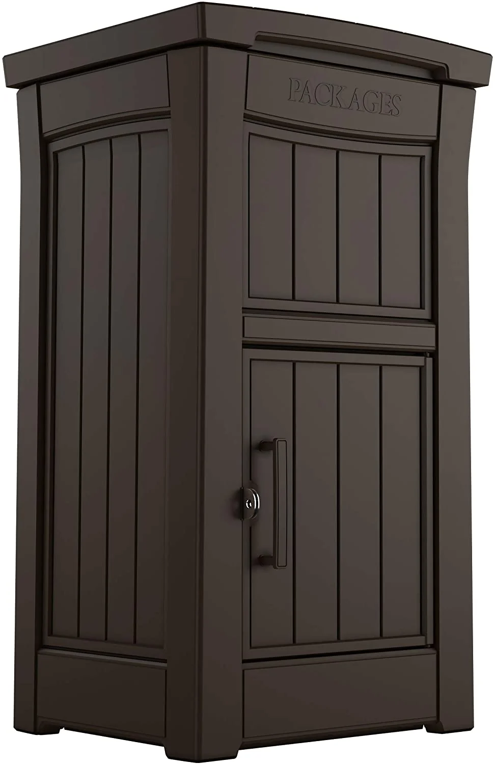 Delivery Box for Porch with Lockable Secure Storage Compartment to Keep Packages Safe