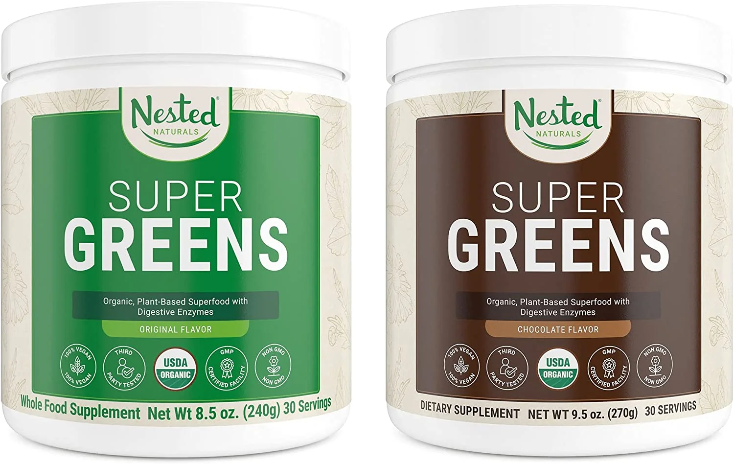 Green Superfood Powder. 100% USDA Organic Non-GMO Vegan