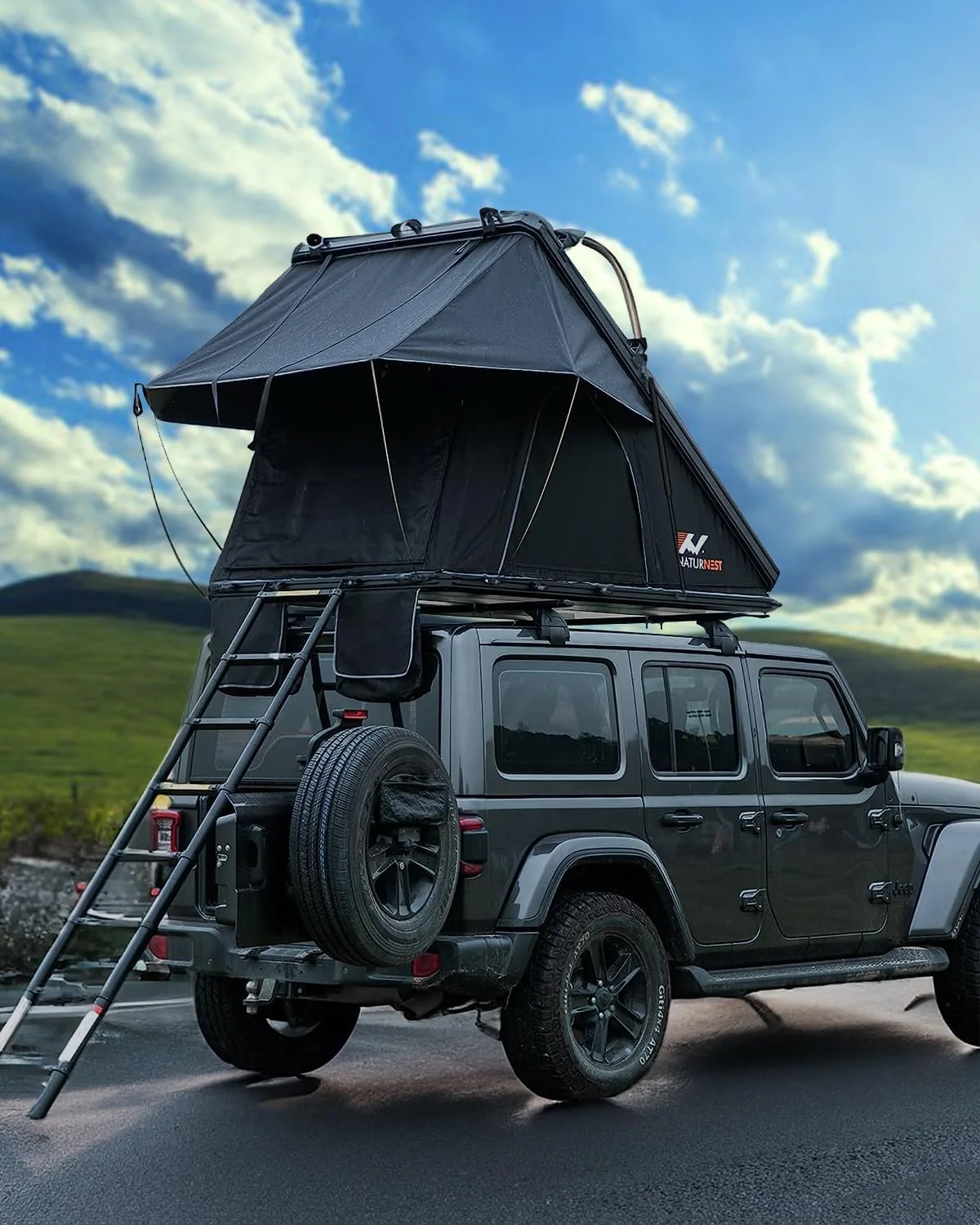 Hard Shell Rooftop Tent: Pop-Up Car Camping for SUVs. Trucks. and Vans - Made in USA