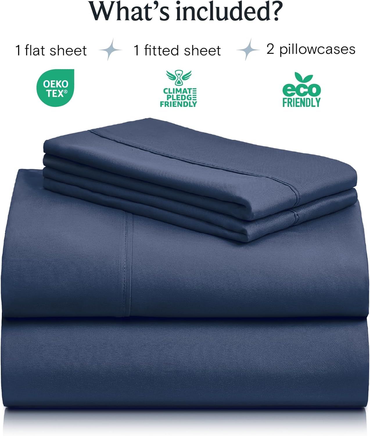 4 PC Sheet Set Bamboo Sheets Deep Pockets 18 Eco Friendly Wrinkle Free Sheets Machine Washable Queen