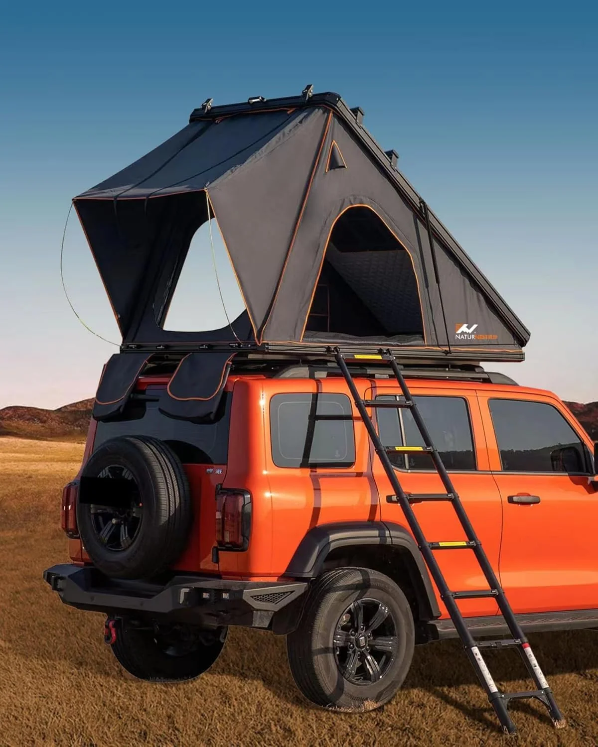 Hard Shell Rooftop Tent for 2-3 People – Versatile Camping Tent for SUV. Van. Jeep. and Truck