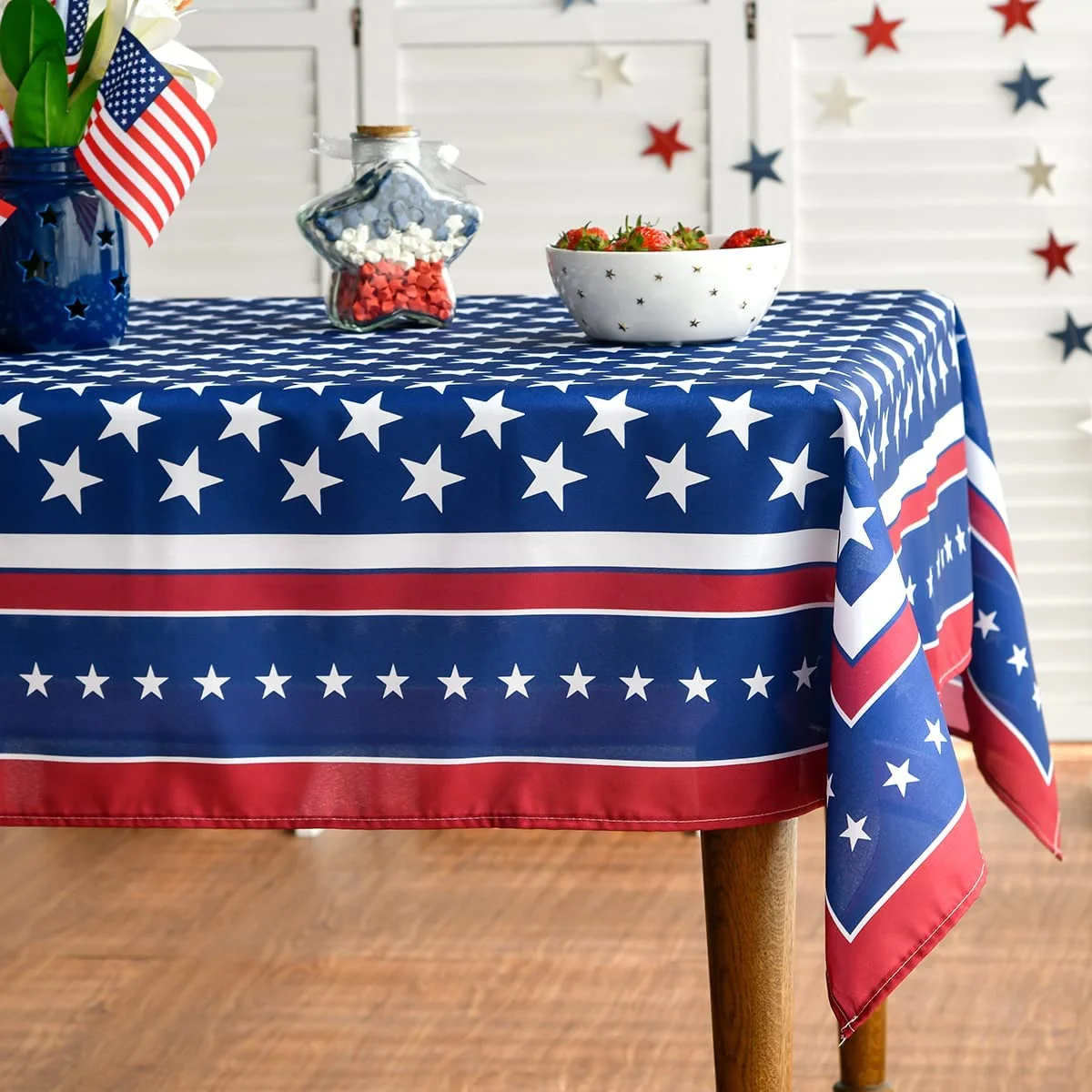Patriotic 4th of July Tablecloth
