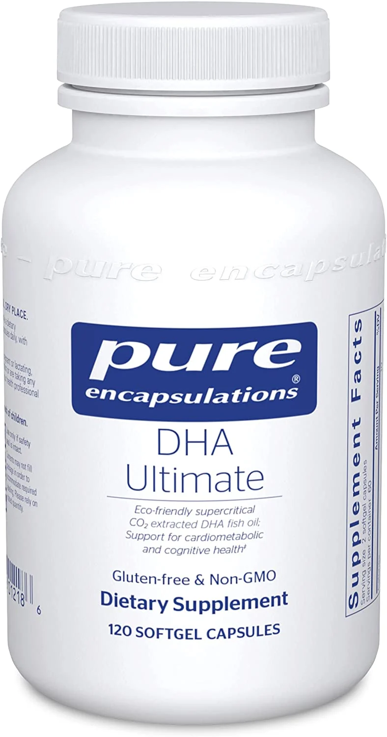 Eco-Friendly Supercritical CO2 Extracted DHA Fish Oil Concentrate. 60/120 Softgel Capsules