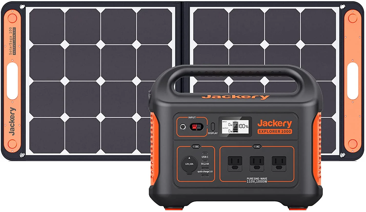 Portable Solar Generator Pack for Outdoor RV/Van Camping. Emergency