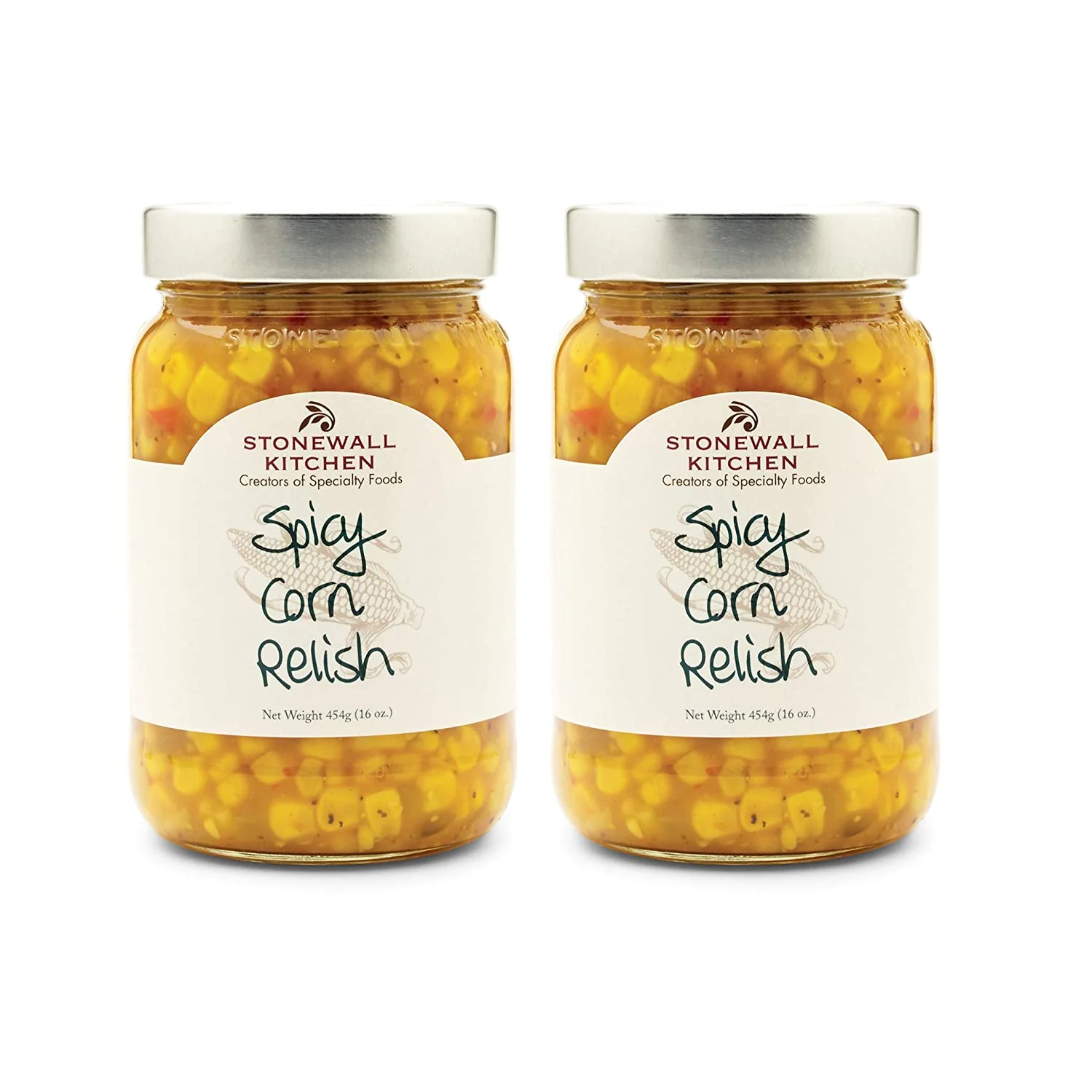 Spicy Corn Relish. 16 Ounces. Pack of 2